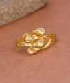 High Quality 2 Gram Gold Finger Ring Matt Finish Forming Jewelry FR1617