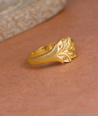 Matt Finish Forming Gold Wedding Ring Design Floral Design FR1627