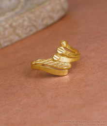 Classic Real Gold Tone Finger Ring For Everyday Use Shop Online FR1634