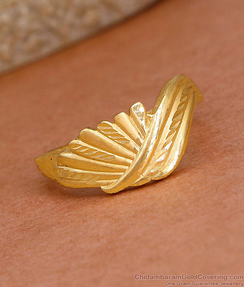 Two Gram Gold Light Weight Finger Ring Designs At Affordable Price FR1635