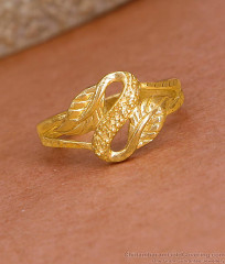 Latest Leaf Design Gold Imitation Ring At Affordable Price Online FR1636