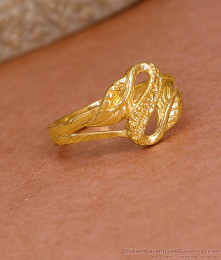 Latest Leaf Design Gold Imitation Ring At Affordable Price Online FR1636