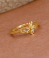 Light Weight Gold Imitation Finger Ring Design For Everyday Use FR1638