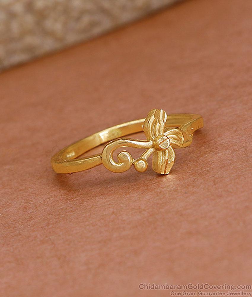 Light Weight Gold Imitation Finger Ring Design For Everyday Use FR1638