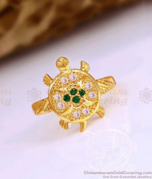 Lucky Gemstone Impon Panchaloha Tortoise Ring Design Shop Online FR1646
