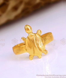 Daily Wear Five Metal Turtle Ring Impon Jewelry Without Stone FR1648