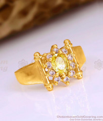 New Arrival Impon Ring With Yellow Diamond Stone Online FR1650 New Arrival Impon Ring With Yellow Diamond Stone Online FR1650