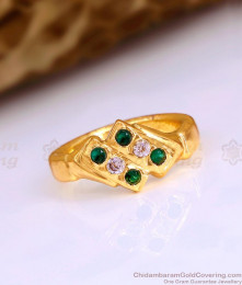 Daily Wear 5 Metal Finger Ring With Ad Stone At Affordable Price FR1653
