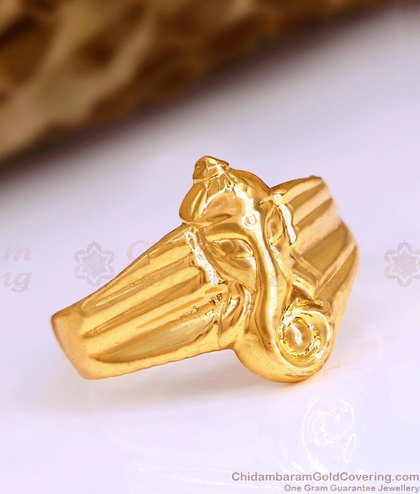 Heavy Impon Panchaloha Lord Ganesha Ring Design Shop Online FR1655