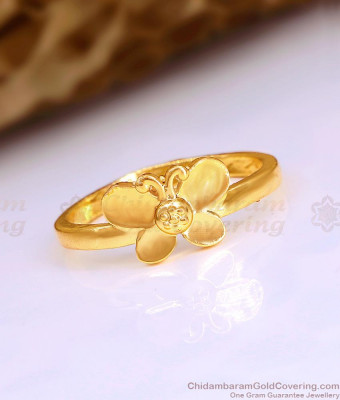 3D Shaped Butterfly Impon Ring Design For Daily Wear FR1665