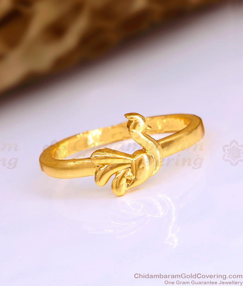 Light Weight Original Impon Ring Peacock Design At Affordable Price FR1667 Light Weight Original Impon Ring Peacock Design At Affordable Price FR1667