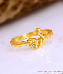 Light Weight Original Impon Ring Peacock Design At Affordable Price FR1667