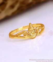 Traditional Lord Vishnu Motiff Impon Ring Design For Daily Wear FR1668
