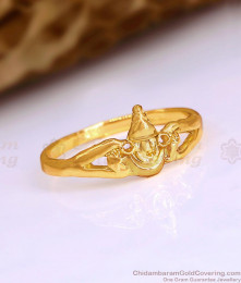 Traditional Lord Vishnu Motiff Impon Ring Design For Daily Wear FR1668 Traditional Lord Vishnu Motiff Impon Ring Design For Daily Wear FR1668