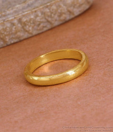 Never Faded Plain Gold Imitation Ring Unisex Jewelry Collections FR1676