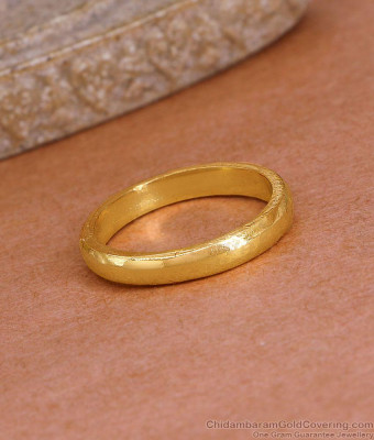 Never Faded Plain Gold Imitation Ring Unisex Jewelry Collections FR1676