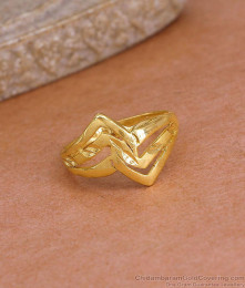 Premium Gold Imitation Wedding Ring Shop Online FR1680
