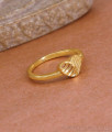 Premium Heart Design 1 Gram Gold Ring Without Stone FR1681 Premium Heart Design 1 Gram Gold Ring Without Stone FR1681