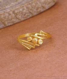 Buy Premium Quality Plain Gold Plated Ring For Daily Wear Online FR1682