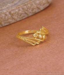 Buy Premium Quality Plain Gold Plated Ring For Daily Wear Online FR1682 Buy Premium Quality Plain Gold Plated Ring For Daily Wear Online FR1682