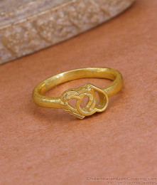 Buy Micro Gold Plated Heart Shaped Engagement Ring Online FR1695 Buy Micro Gold Plated Heart Shaped Engagement Ring Online FR1695