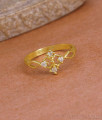 Classic Ad Stone Floral Design Gold Ring For Women FR1700 Classic Ad Stone Floral Design Gold Ring For Women FR1700
