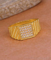Light Weight Full White Stone Gold Imitation Ring Online FR1706 Light Weight Full White Stone Gold Imitation Ring Online FR1706