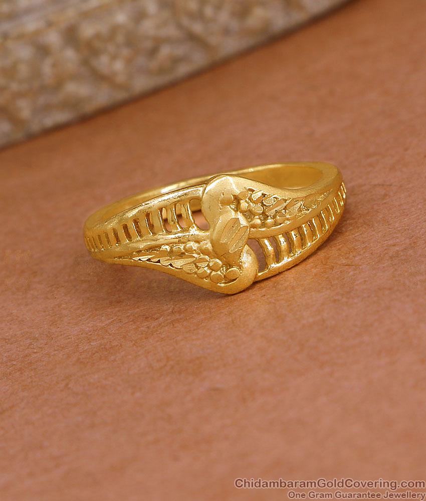 Daily Wear Gold Imitation Finger Ring Without Stone FR1710 Daily Wear Gold Imitation Finger Ring Without Stone FR1710