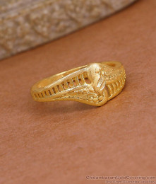 Daily Wear Gold Imitation Finger Ring Without Stone FR1710 Daily Wear Gold Imitation Finger Ring Without Stone FR1710