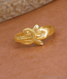Stylish One Gram Gold Finger Ring Design For Women FR1712 Stylish One Gram Gold Finger Ring Design For Women FR1712