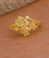 Stylish Flower Design Micro Gold Plated Ring Online FR1715 Stylish Flower Design Micro Gold Plated Ring Online FR1715