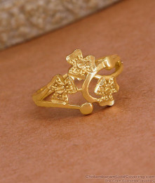 Stylish Flower Design Micro Gold Plated Ring Online FR1715 Stylish Flower Design Micro Gold Plated Ring Online FR1715