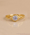 White Stone Gold Covering Finger Ring for Women | FR1722