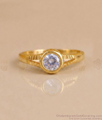 White Stone Gold Covering Finger Ring for Women | FR1722 White Stone Gold Covering Finger Ring for Women | FR1722