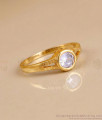 White Stone Gold Covering Finger Ring for Women | FR1722