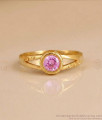 Pink AD Stone Gold Plated Finger Ring for Women | FR1723 Pink AD Stone Gold Plated Finger Ring for Women | FR1723