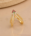 Traditional Impon Vanki Ring with Multi-Stone FR1732 Traditional Impon Vanki Ring with Multi-Stone FR1732