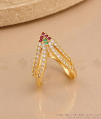 Traditional Impon Vanki Ring with Multi-Stone FR1732