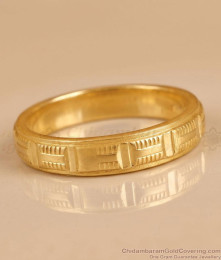 Gold Plated Textured Band Ring For Men And Women FR1736 Gold Plated Textured Band Ring For Men And Women FR1736