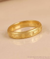 Gold Plated Textured Band Ring For Men And Women FR1736 Gold Plated Textured Band Ring For Men And Women FR1736