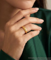 Gold Plated Textured Band Ring For Men And Women FR1736 Gold Plated Textured Band Ring For Men And Women FR1736