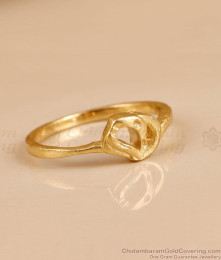 Light Weight Gold Plated Leaf Ring For Daily Use FR1739