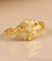 Classic Floral Design Matte Finish RIng For Women FR1741