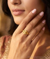 Classic Floral Design Matte Finish RIng For Women FR1741
