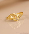 Buy Gold Tone Abstract Floral Design Ring For Women FR1744 Buy Gold Tone Abstract Floral Design Ring For Women FR1744