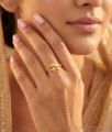 Buy Gold Tone Abstract Floral Design Ring For Women FR1744 Buy Gold Tone Abstract Floral Design Ring For Women FR1744