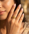 New Arrival Gold Plated Cutwork Teardrop Motif Daily Wear Ring FR1746 New Arrival Gold Plated Cutwork Teardrop Motif Daily Wear Ring FR1746