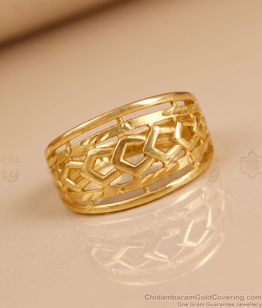 Latest Machine Cut Gold Imitation Ring Collections Online FR1748 Latest Machine Cut Gold Imitation Ring Collections Online FR1748