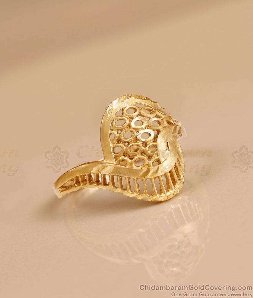 Traditional Matt Gold Finish Plain Ring Design Shop Online FR1749 Traditional Matt Gold Finish Plain Ring Design Shop Online FR1749