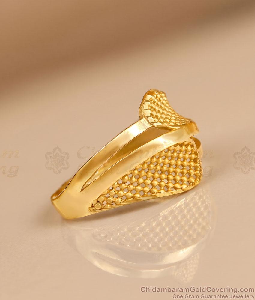 Real Gold Tone Daily Wear Plain Ring At Affordable Price FR1751 Real Gold Tone Daily Wear Plain Ring At Affordable Price FR1751